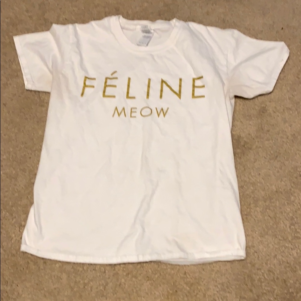 Feline meow t shirt